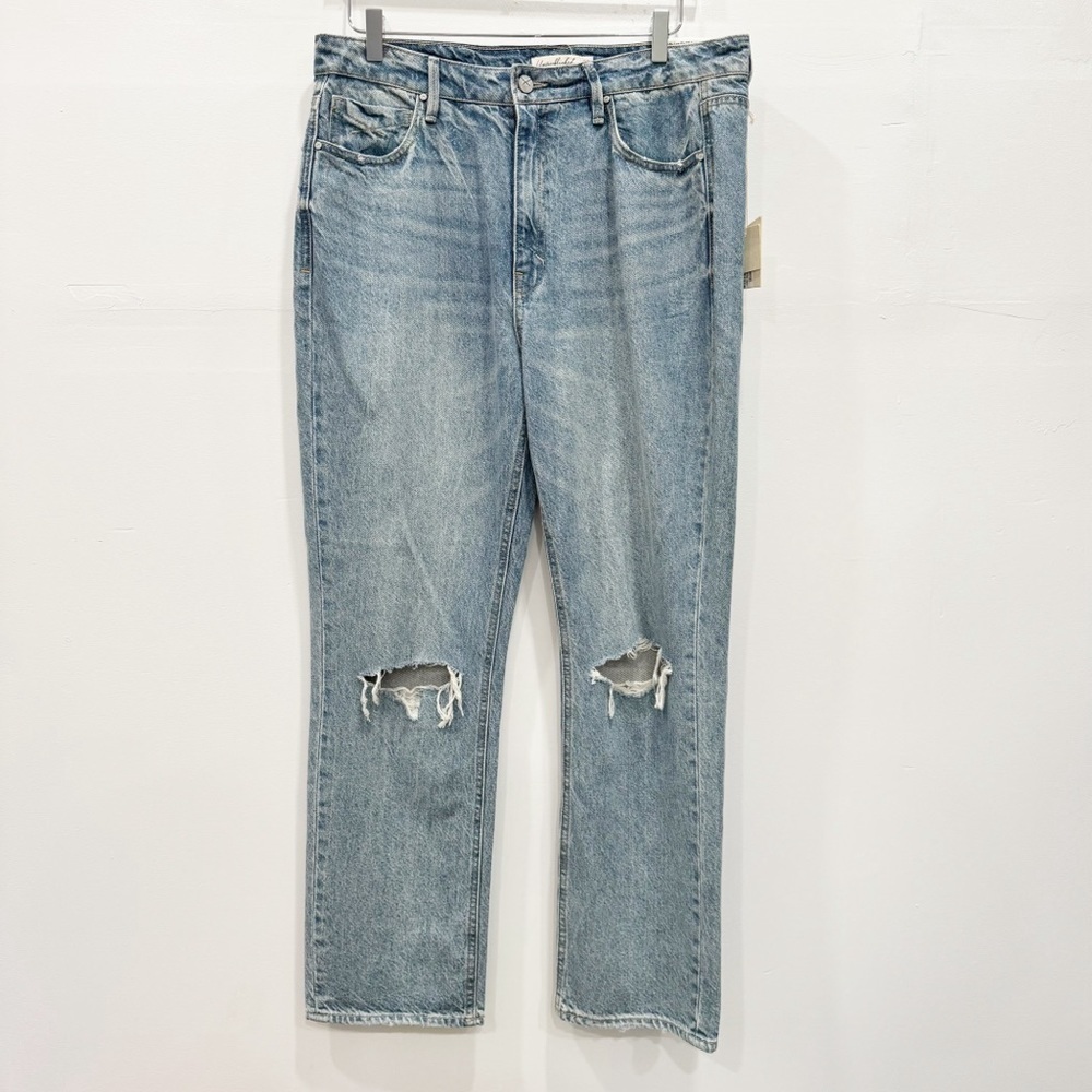 Unpublished Anthropologie Willa Vintage Mom Fit Jeans Straight Leg Size 32